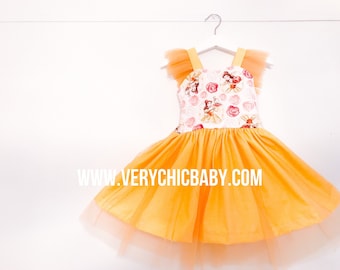 Princess Belle Dress, Belle Dress, Beauty and the Beast Dress, Princess Belle Birthday Dress, Belle Vacation Dress, Princess Belle Outfit