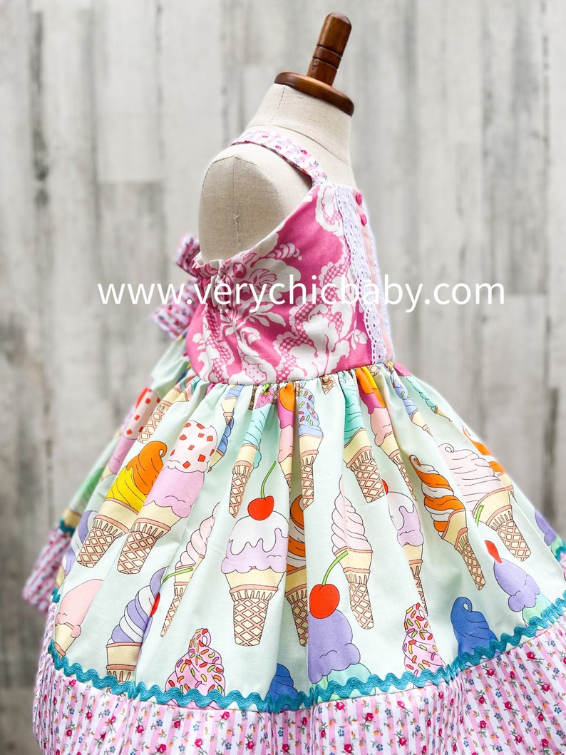 Ice Cream Dress Ice Cream Dress for Girls Ice Cream Dress Etsy