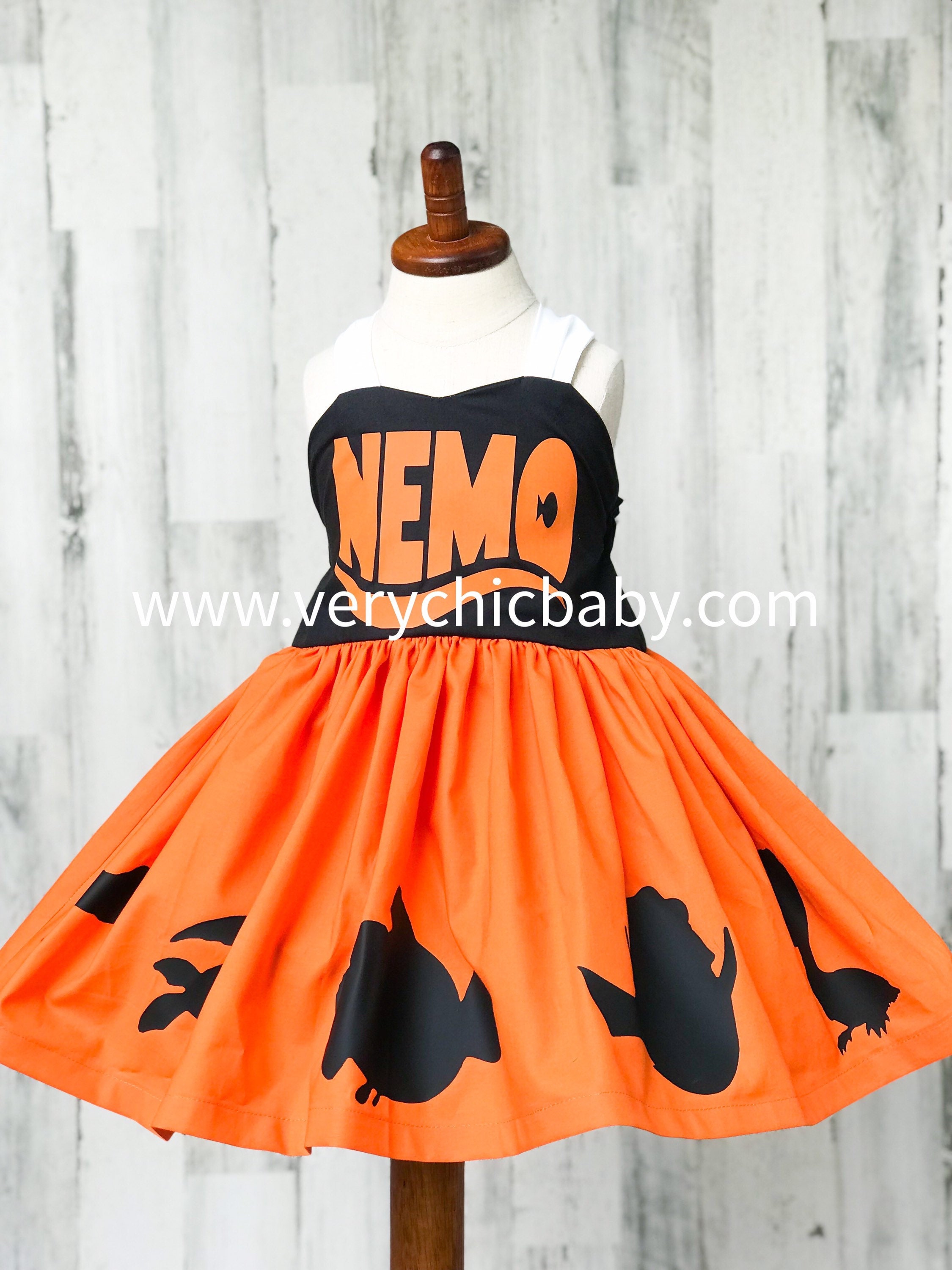 Nemo Birthday Outfit Nemo Party Kleding Meisjeskleding Rokken Finding Dory Dress Nemo Dress Finding Nemo Baby Shower Nemo for Baby Finding Dory Party Dory Birthday 