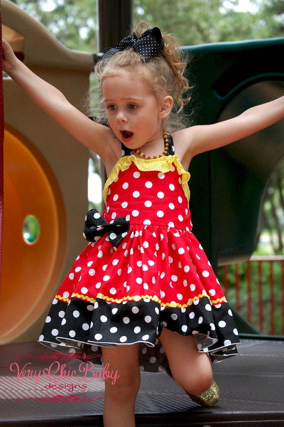 Minnie mouse dress cheap for little girl