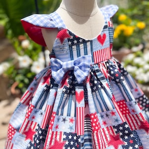 Patriotic Patchwork Dress - Etsy
