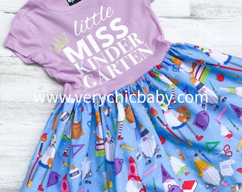 First Day of School Dress, Back to School Dress, Preschool Dress, School Picture Dress, Kindergarten Dress