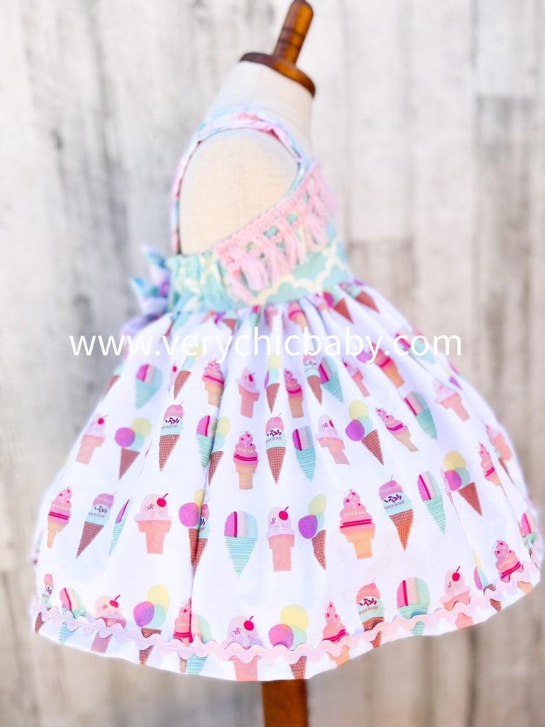 Ice Cream Birthday Dress Ice Cream Dress Ice Cream Party Etsy