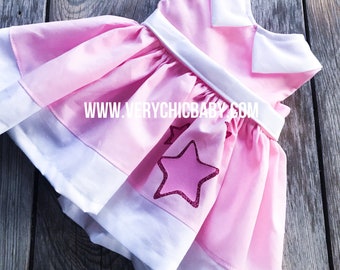 Miss Piggy Costume Dress for Girls, Pink Muppet Inspired Dress, Storybook Character Costume, Birthday Party Outfit
