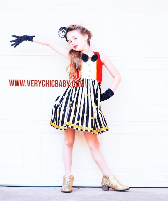 Ringmaster Costume, Circus Costume, Ringmaster Dress, Circus Birthday Outfit, Pageant Dress, Showman Costume, Ringmaster Showman
