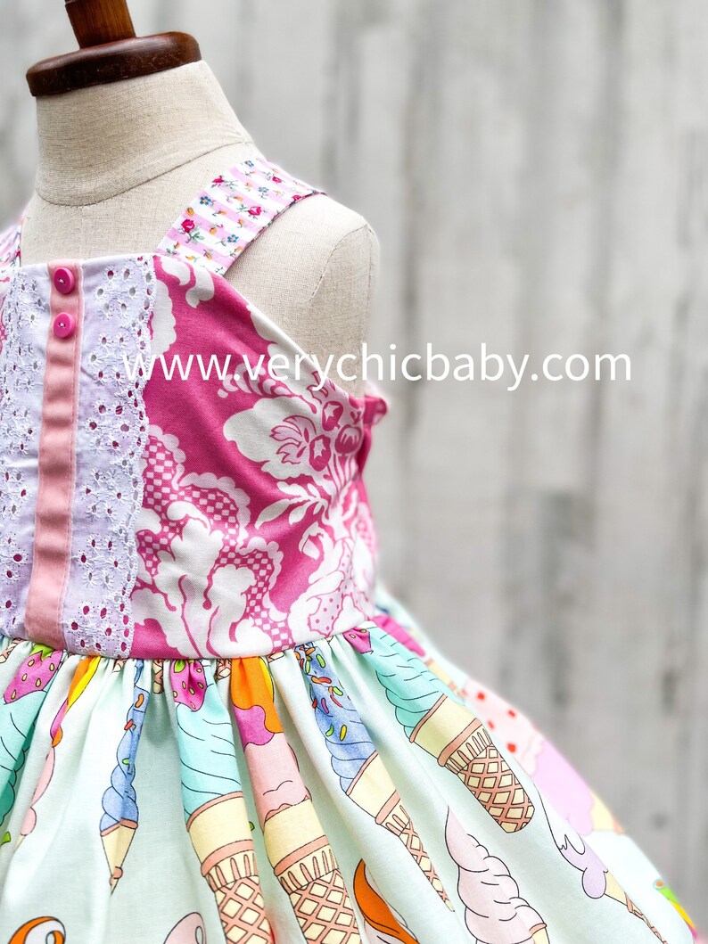 Ice Cream Dress Ice Cream Dress for Girls Ice Cream Dress Etsy