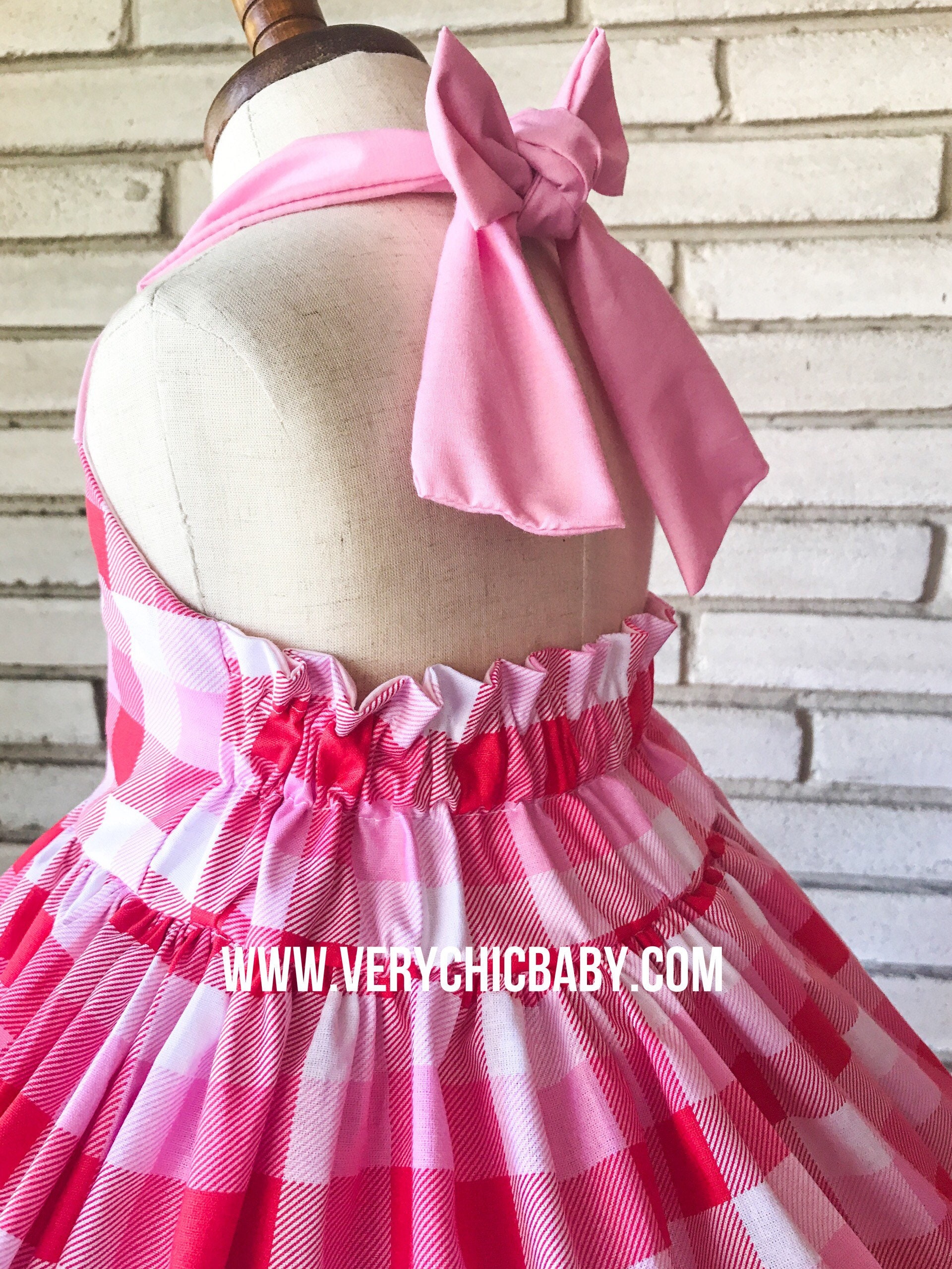 Gingham Dress Pink Gingham Dress Girls Gingham Dress Red Gingham Dress
