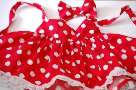 Minnie Mouse  Sweet Pretty  in weiß rot für Babys 