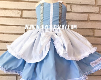 Cinderella Princess Dress, Birthday Costume, Full Skirt