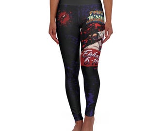 Uitdagende yogalegging met hoge taille en uniek ontwerp | Sportkleding, fitness, workout, casual, festival