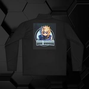 Suéter cristiano acogedor para gamers, sudadera con cremallera de un cuarto para hombres, para gamers, salidas informales, cumpleaños, dibujos animados religiosos y amantes del anime