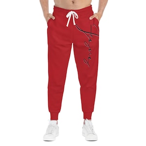 Religious Joggers, Christian Sweatpants, Inspirational Lounge Pants, Faith-Based Athleisure, Jesus Simple Design