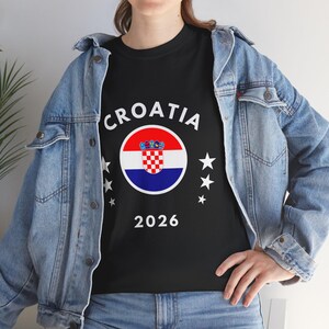 Croatia 2026 Tee | Croatia Flag Football Soccer Shirt image 9