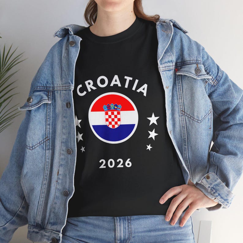 Croatia 2026 Tee | Croatia Flag Football Soccer Shirt image 9