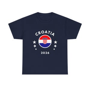 Croatia 2026 Tee | Croatia Flag Football Soccer Shirt image 12