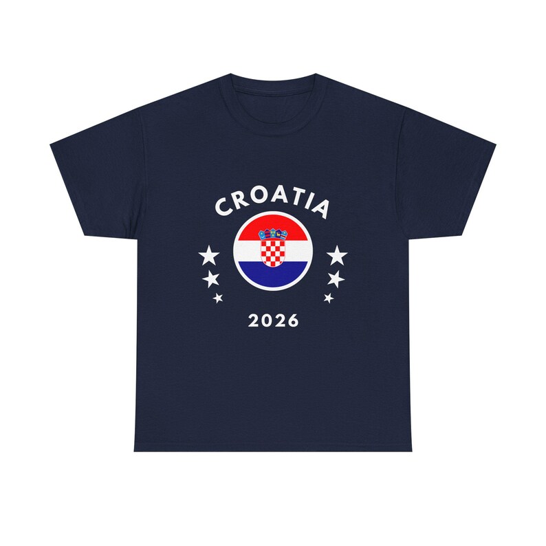 Croatia 2026 Tee | Croatia Flag Football Soccer Shirt image 12