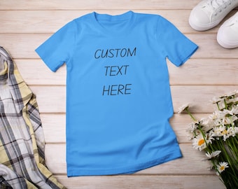 T-shirt unisex in cotone con testo personalizzato: maglietta personalizzata