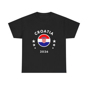 Croatia 2026 Tee | Croatia Flag Football Soccer Shirt image 5