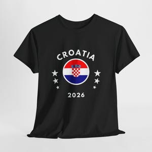 Croatia 2026 Tee | Croatia Flag Football Soccer Shirt image 4