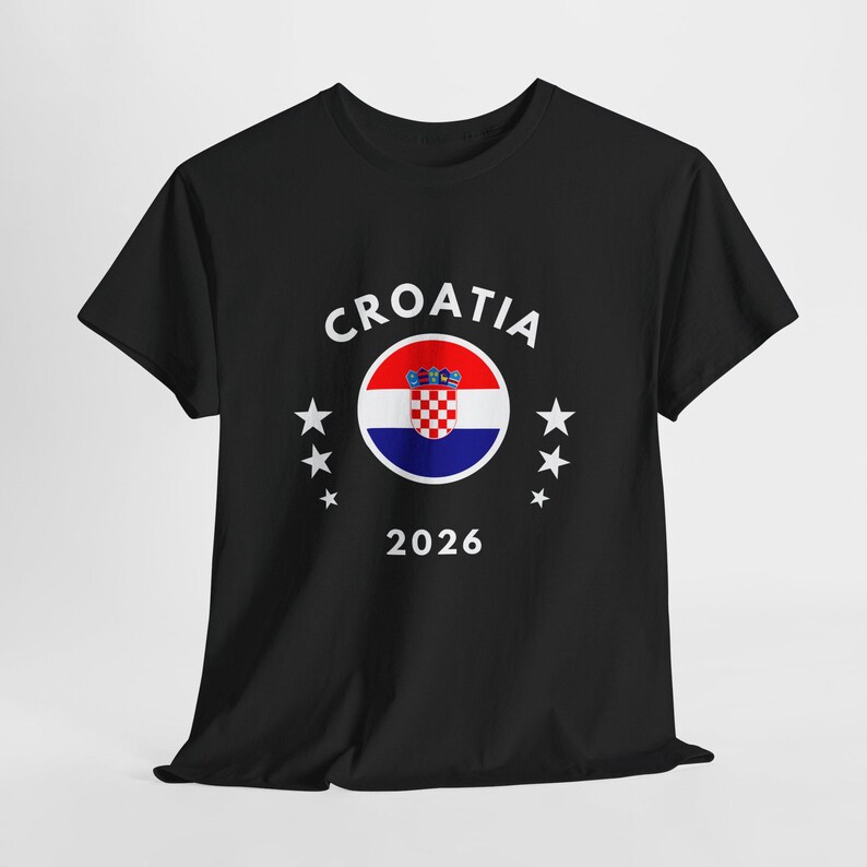 Croatia 2026 Tee | Croatia Flag Football Soccer Shirt image 4