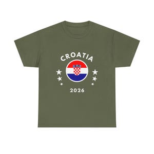 Croatia 2026 Tee | Croatia Flag Football Soccer Shirt image 14