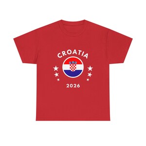 Croatia 2026 Tee | Croatia Flag Football Soccer Shirt image 13