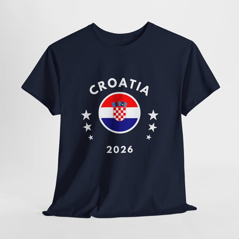 Croatia 2026 Tee | Croatia Flag Football Soccer Shirt image 3