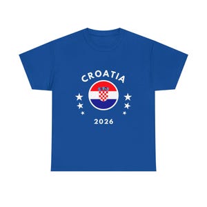 Croatia 2026 Tee | Croatia Flag Football Soccer Shirt image 11
