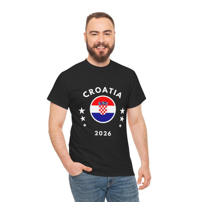 Croatia 2026 Tee | Croatia Flag Football Soccer Shirt image 6