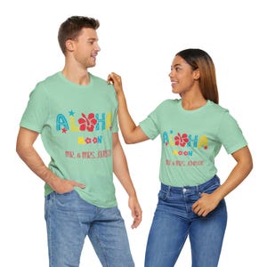 Alohamoon Customizable Tshirt, Honeymoon Tshirt, Hawaii Shirt, Hawaii Honeymoon, Aloha Bride, Bridal Shower Gift, Gift for Bride, Newlywed