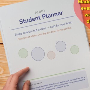 ADHD Student Planner | Academic, Exam, Study Organizer (Digital Download)