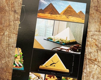 Oversize Great Pyramid Lego Journal HANDMADE