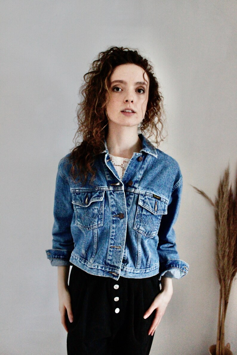 Vintage denim jacket vintage tribal jacket embroidered boho Indian love heart jacket Tribal jacket