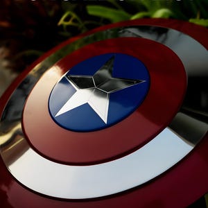 Metal Captain America Shield: Avenger Movie Prop Replica - Cosplay or Decor image 3