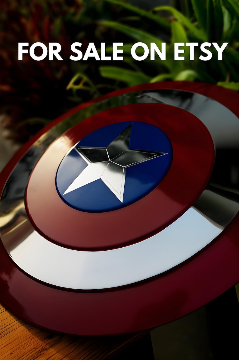 Metal Captain America Shield: Avenger Movie Prop Replica - Cosplay or Decor image 3