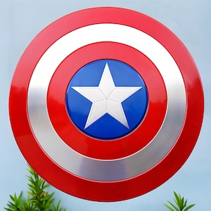 Metal Captain America Shield: Avenger Movie Prop Replica - Cosplay or Decor image 5