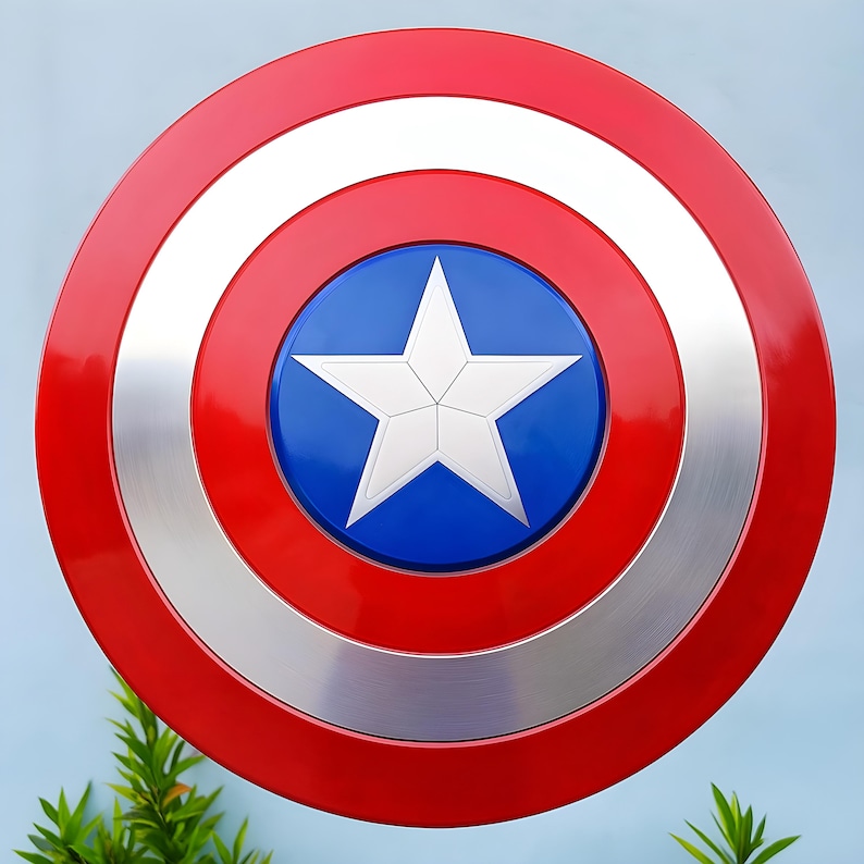 Metal Captain America Shield: Avenger Movie Prop Replica - Cosplay or Decor image 5