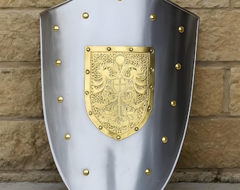 中世騎士の尖った盾 | LARP 再現コスプレ ヒーター シールド | 機能的
