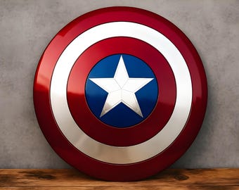 Metal Captain America Shield: Avenger Movie Prop Replica - Cosplay or Decor