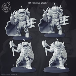 Halloween Warrior by Cast n Play - Resin Printed RPG Miniature