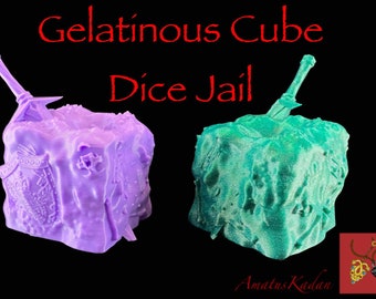 Gelatinous Cube UNPainted Dice Jail