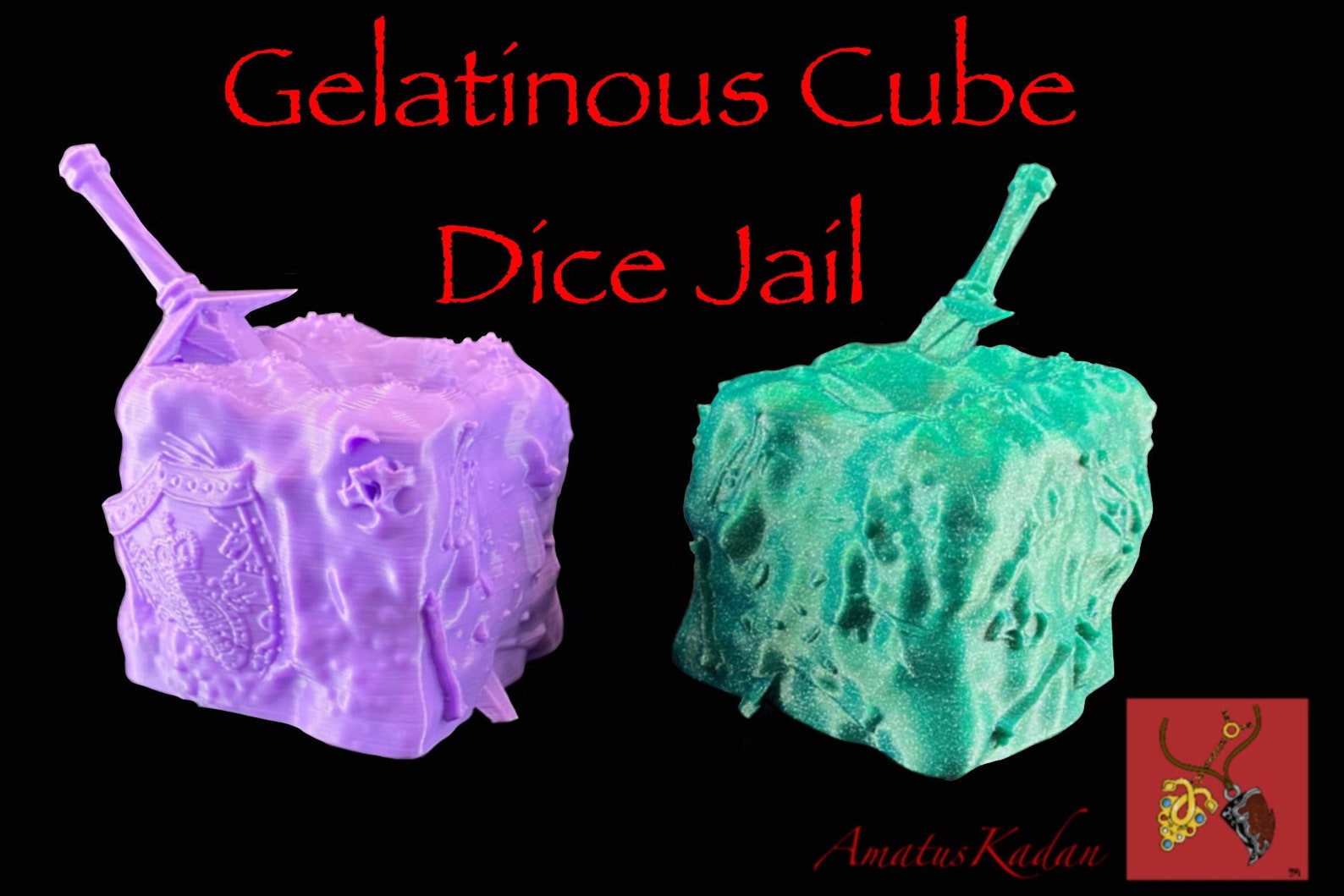 The Gelatinous Cube Dice Jail by Fate's End Etsy