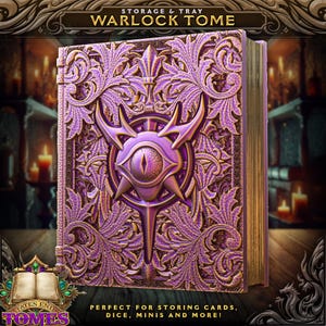 Warlock Tome - Gaming Storage Box by Fate&#39;s End