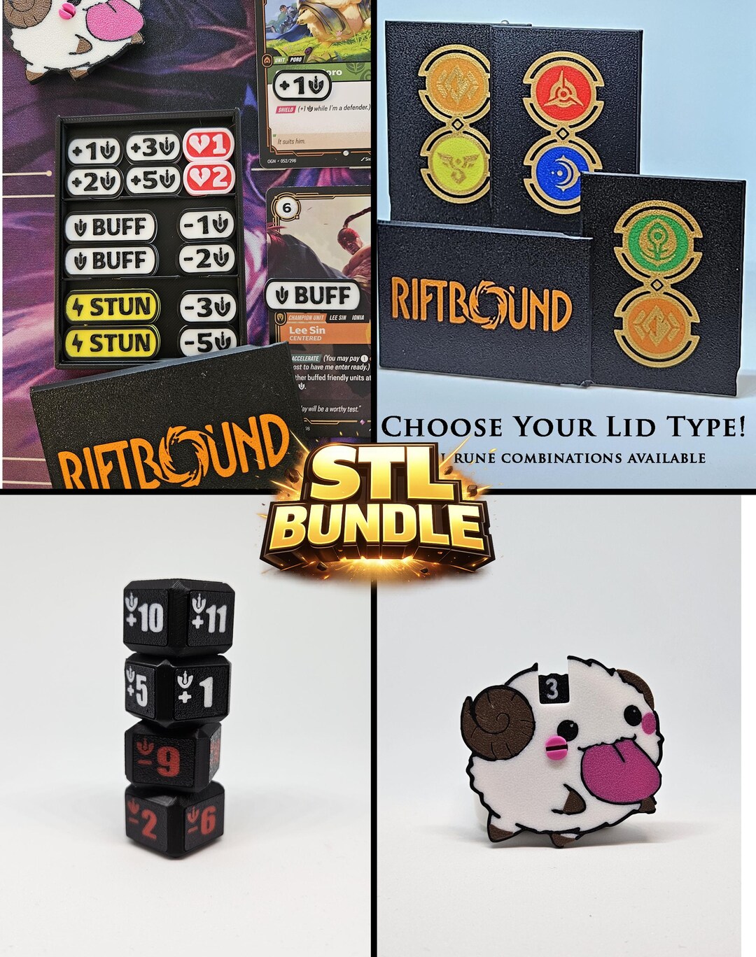 Riftbound TCG Token Set – Digital STL Bundle for 3D Printing - Etsy