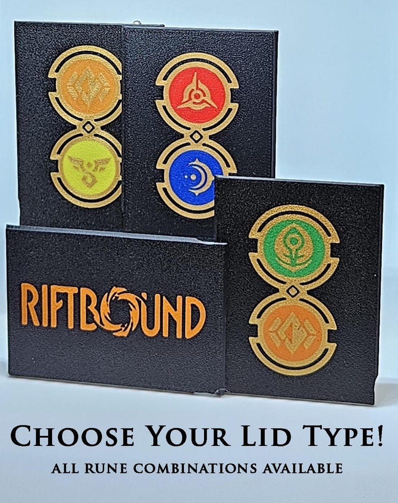 Riftbound TCG Tokens Set With Compact Storage Box + Built-in 2-player ...