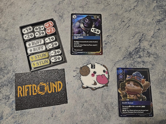 riftbound card tracker Token Set, Victory Point Dial & Organiser