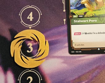 Marqueur de score de victoire du JCC Riftbound • Tapis de suivi des points du tapis de jeu Riftbound