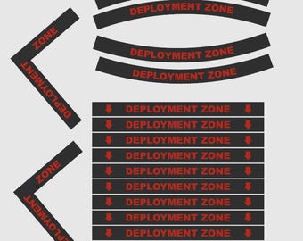 Marqueurs de zone de déploiement pour tous les jeux de table | Accessoires pour Kill Team Warhammer 40k
