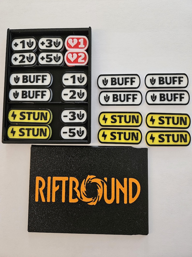 Riftbound TCG Tokens Set With Compact Storage Box - Etsy