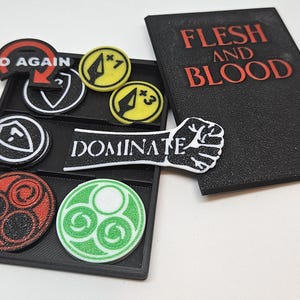 Gettoni Flesh and Blood tcg - Doppia faccia con custodia sottile per gettoni FABTCG